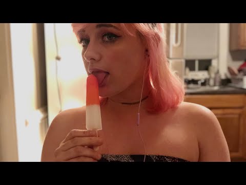 ASMR // Popsicle Eating 🧊 and Tingly Mouth Sounds ☺︎︎♡︎☺︎︎