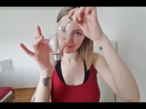ASMR triggers with lightbulbs - glass sounds, tapping, special sounds and personal attention