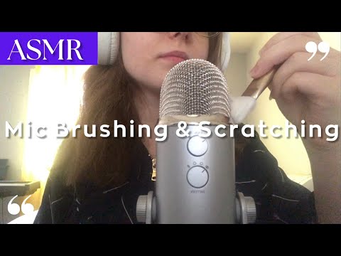 ASMR | Slow Mic Brushing & Scratching 🎙 (No Cover) *mic triggers*