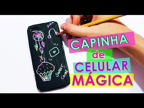 DIY: CAPINHA DE CELULAR MÁGICA! 😱🎩✨