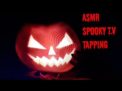 ASMR Spooky T.V Tapping With Halloween Sounds