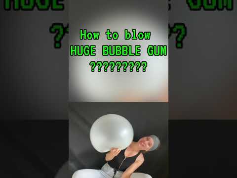 STEP BY STEP | HOW TO BLOW A HUGE BUBBLEGUM  #shorts