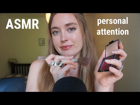 [ASMR] Nice Popular Girl Does Your Makeup Before Class | Personal Attention, Tapping, Whispering