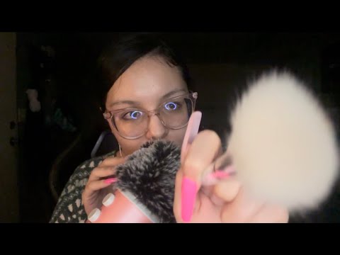ASMR | Brushing your face 🥰❤️‍🔥 Relaxing 🩷 Tingly🔥