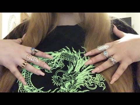 ASMR - Tapping and Scratching Around The Camera w/ Some Ring Noises (FAST & AGGRESSIVE)