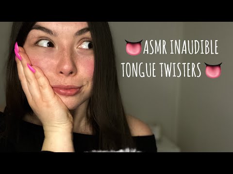 ASMR INAUDIBLE WHISPERING | TINGLY TONGUE TWISTERS