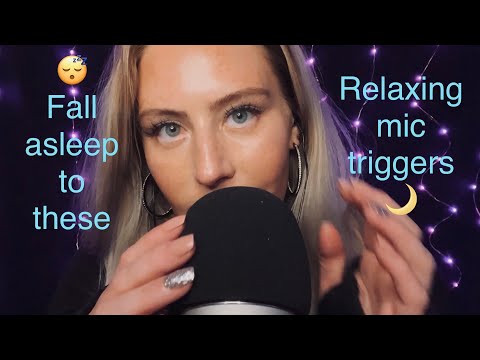 ASMR ✨Fall asleep to these relaxing mic triggers & positive affirmations 🧡