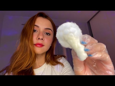 ASMR- VOU CUIDAR DO SEU MACHUCADO COM MUITO CARINHO E VOCÊ VAI RELAXAR