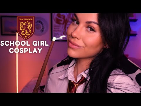 ASMR Gryffindor School Girl Cosplay | Triggers and Tingles