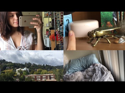 ASMR WHISPERED DORM TOUR / FAST TAPPING & SCRATCHING