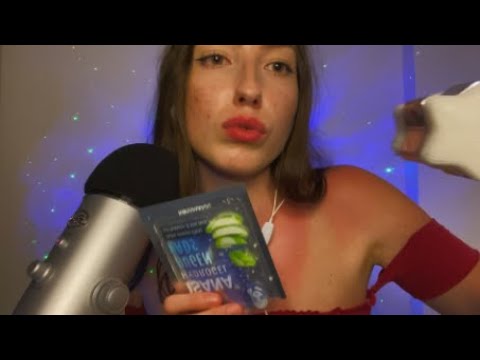 ASMR DOING YOUR SKINCARE BUT WITH MOUTH SOUNDS💆🏻‍♀️  | Personal Attention | Close-Up Whispering