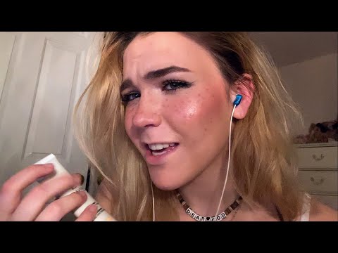 ASMR mean girl does your makeup in the school bathroom