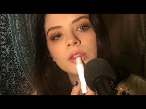 🖤ASMR- Repeated Lip Balm/Chapstick Application with Mouth Sounds and Whispered Ramble🖤