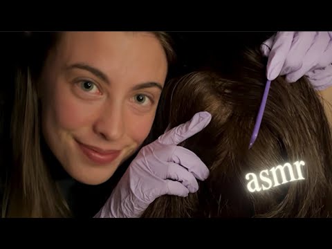 ASMR | Scalp/Hair Exam, Massage, and Treatment (Plus Shampoo and Water Rinse)