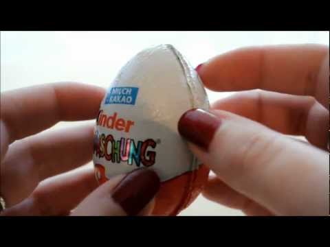 ASMR Sounds: Unwrapping a Kinder Surprise Egg (Read Description!)