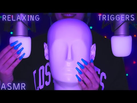 ASMR Scratching , Tapping & Massage with DIFFERENT Mics , Items & Nails 💜 No Talking for Sleep 😴 4K