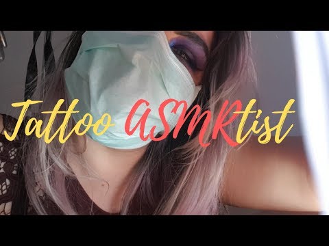 #asmr #rpv #ink Tattoo ASMRtist sketches your tattoo and inks you 💜 Tingly Pretty Basic ASMR