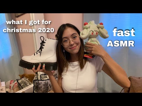 ASMR | What I Got for Christmas 2020 | fast & aggressive triggers