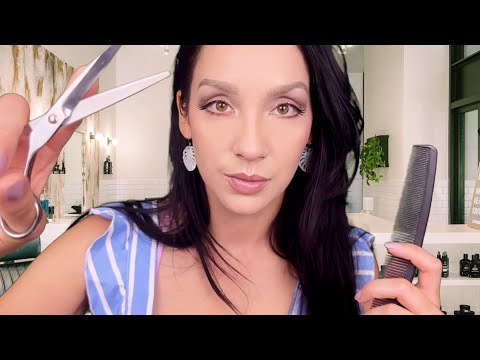 ASMR - MEN'S Haircut Role Play | Scissors Sounds | Personal Attention