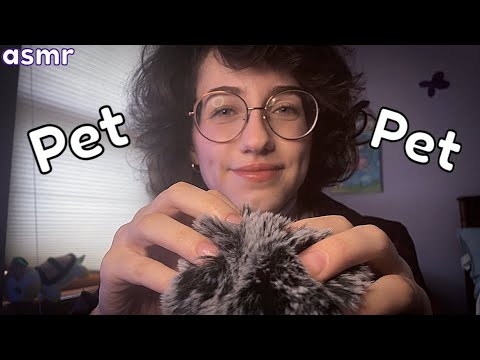 Petting and Scratching You ASMR!! Brushing, Rubbing, and Scratching the Fluffy Mic!