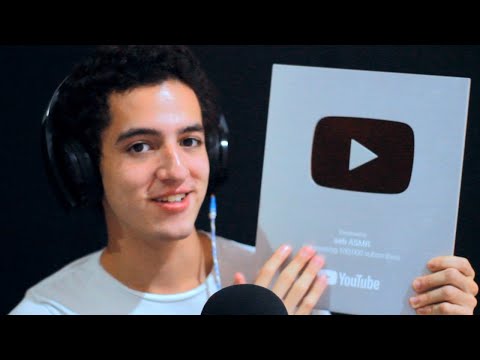 ASMR WITH THE SILVER PLAY BUTTON!