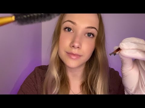 ASMR Doing Your Eyebrows | Up-Close Personal Attention
