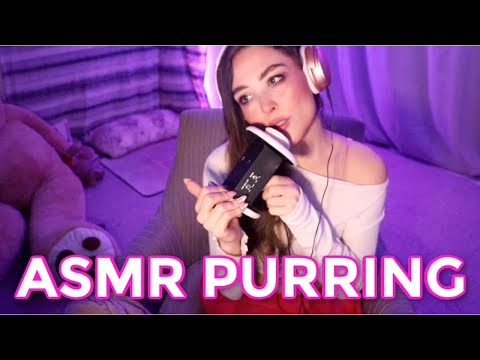 |ASMR| PURRING + GENTLE WHISPERS + MOUTH SOUNDS (to help you relax)