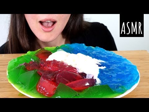 ASMR Eating Sounds: Ice Cream & Jelly | Soft Squishy Sounds | Lip Smacking (No Talking)