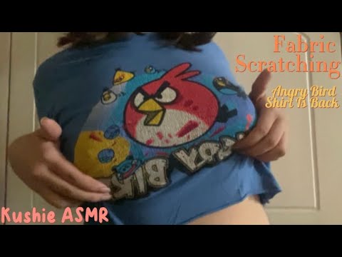 Shirt Fabric Scratching ft. my cats | Fast&Aggressive (Road to 3k subs 💗) Kushie ASMR