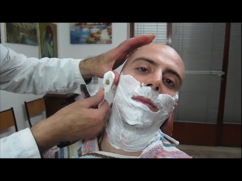 Italian Barber shave - how to sleep with an ASMR video