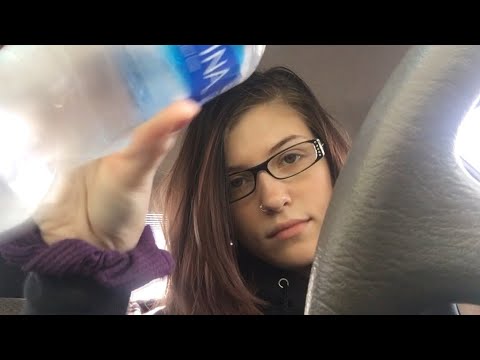 LO-FI ASMR IN THE CAR / TAPPING / WATER SOUNDS