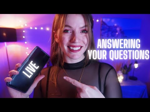 ASMR Answering Your Questions 😳 20K Q&A
