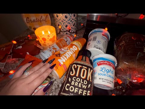 Asmr Grocery Haul (fall edition)| Tapping, Scratching, Crinkles 👻🎃
