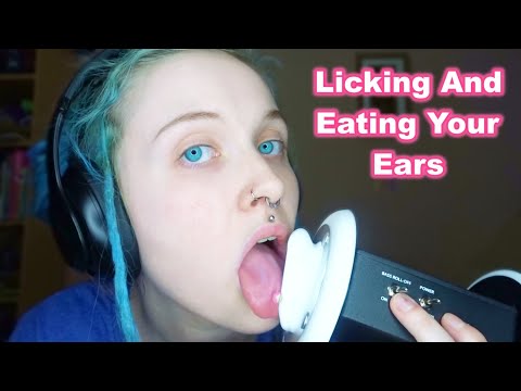 ASMR Binaural Ear Eating And Licking (Wet) | Deep Tingles 😴