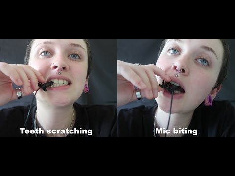ASMR Teeth Scratching & Biting On The Mini Mic [INTENSE SOUNDS]