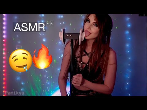 HOT ASMR | Goth girlfriend licks and kisses