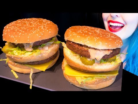 ASMR: Huge McDonald's "Grand Big Macs" | Homemade Recipe ~ Relaxing Eating Sounds [No Talking|V] 😻