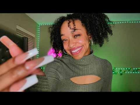 ASMR | GETTING SOMETHING OFF YOUR FACE 🧚🏽 ( gentle face touching for sleep ) 💤