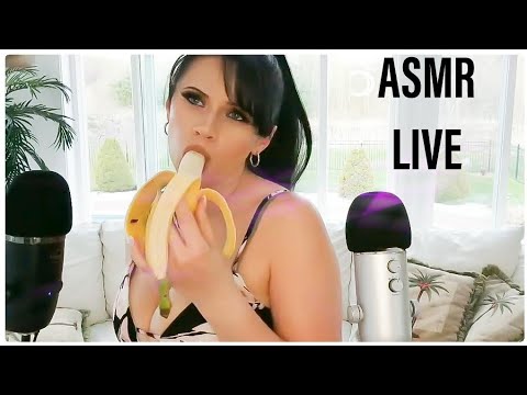 ASMR Behind The SCENES with BANANAS EATING