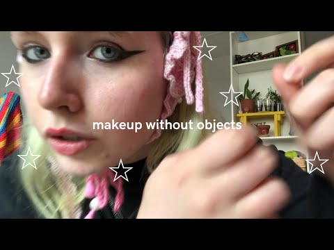 lofi asmr! [subtitled] makeup without any object!