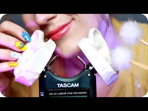 ASMR Tascam Tingles ✨ Oil Ear Massage, Ear Cleaning, Brushing, Glass Dropper, Whisper +