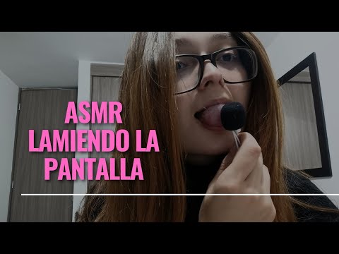 ASMR COLOMBIANO // Lens lickings 👅
