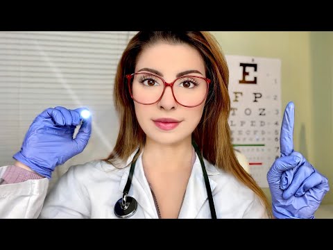 ASMR The MOST Detailed Cranial Nerve Exam YOU'VE SEEN Doctor Roleplay Eye, Ear, Nose, Neuro Tests