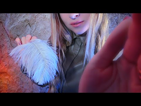 ASMR Layered Whispers, Feather Brushing, Ear to Ear Breathing for Sleep