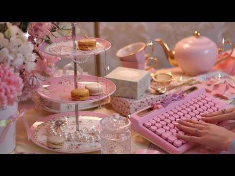 Princess Keyboard Typing For Fancy Relaxation (ASMR no speaking)