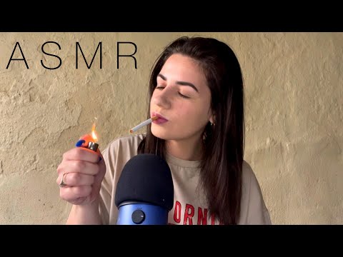 ASMR REQUEST | Smoky Balloon Blowing 🌬🎈 (Whispering, Blowing, Smoking & Popping)