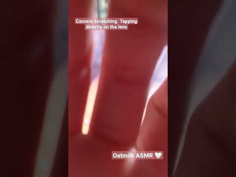 Camera scratching ASMR. Tapping directly on lens 🤍