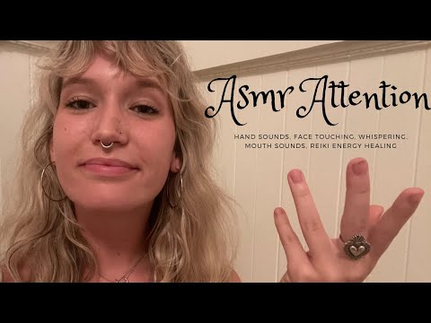 ASMR Love Hand Sounds, Whispered Personal Attention, Tapping, Reiki Energy Healing For Sleep 🫶🏻