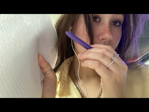 drawing sounds with pencil, pen, and marker *lofi asmr*