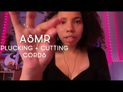 ASMR ~ Plucking, Cutting Cords + Combing Your Aura 💗